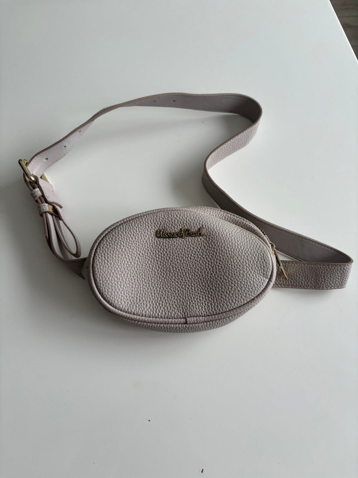Kisses of Pearl belt bag / heuptas nude roze, Enlèvement, Rose