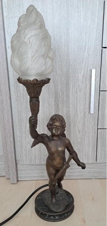 Bronzen beeldje op sokkel, Antiek en Kunst, Ophalen