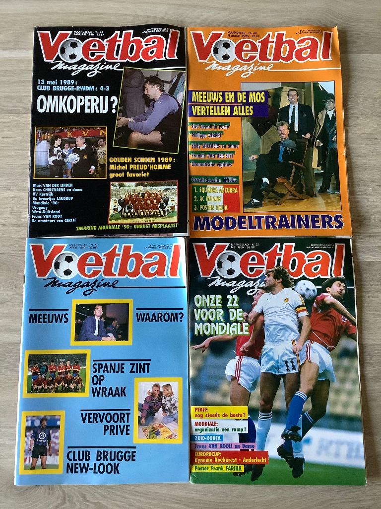 Voetbal Magazines 1990, Boeken, Sportboeken, Zo goed als nieuw, Balsport, Voetbal Magazine., Ophalen of Verzenden