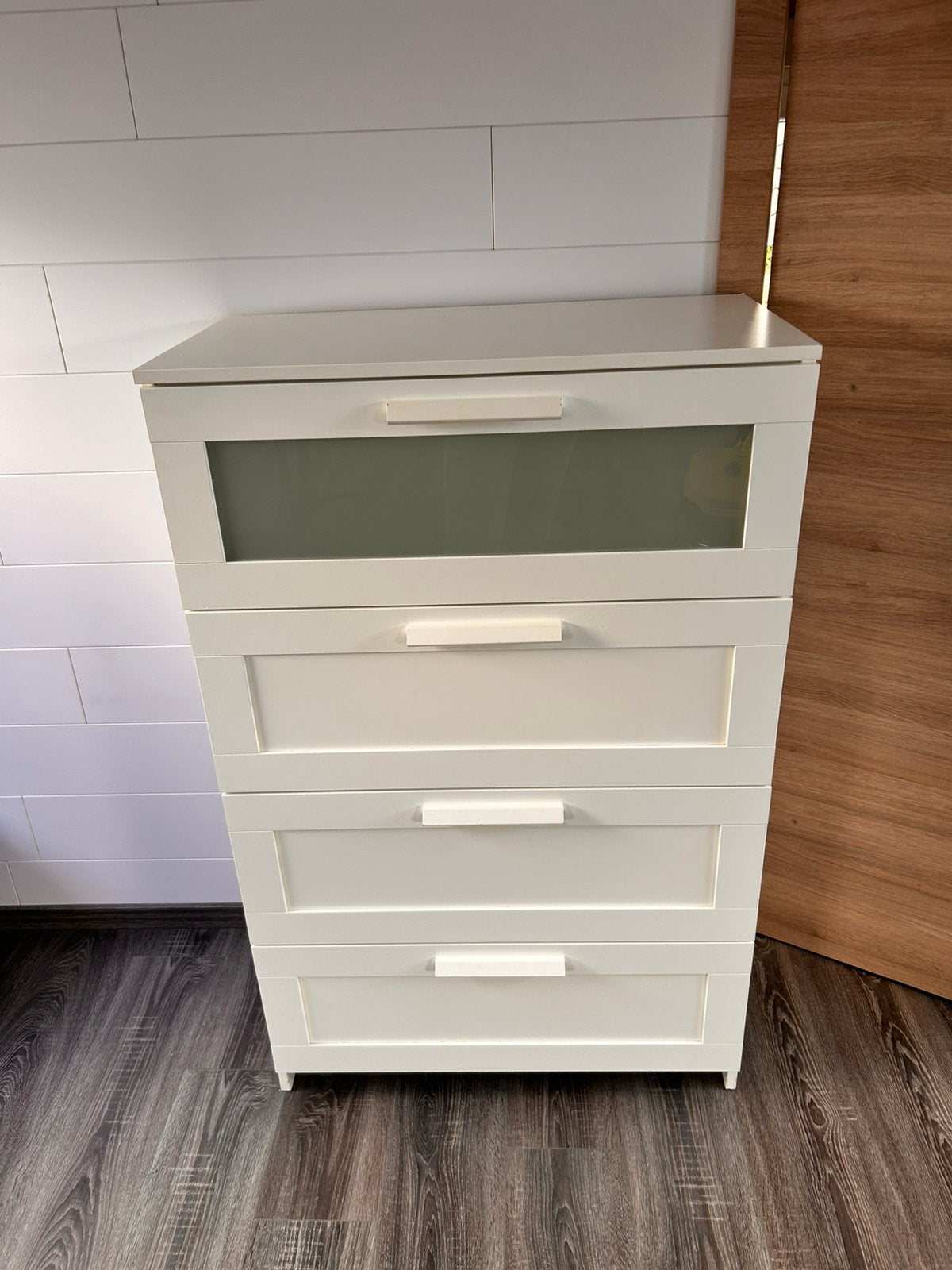 Witte lade kast, Ophalen, Gebruikt, 100 tot 150 cm, 50 tot 100 cm