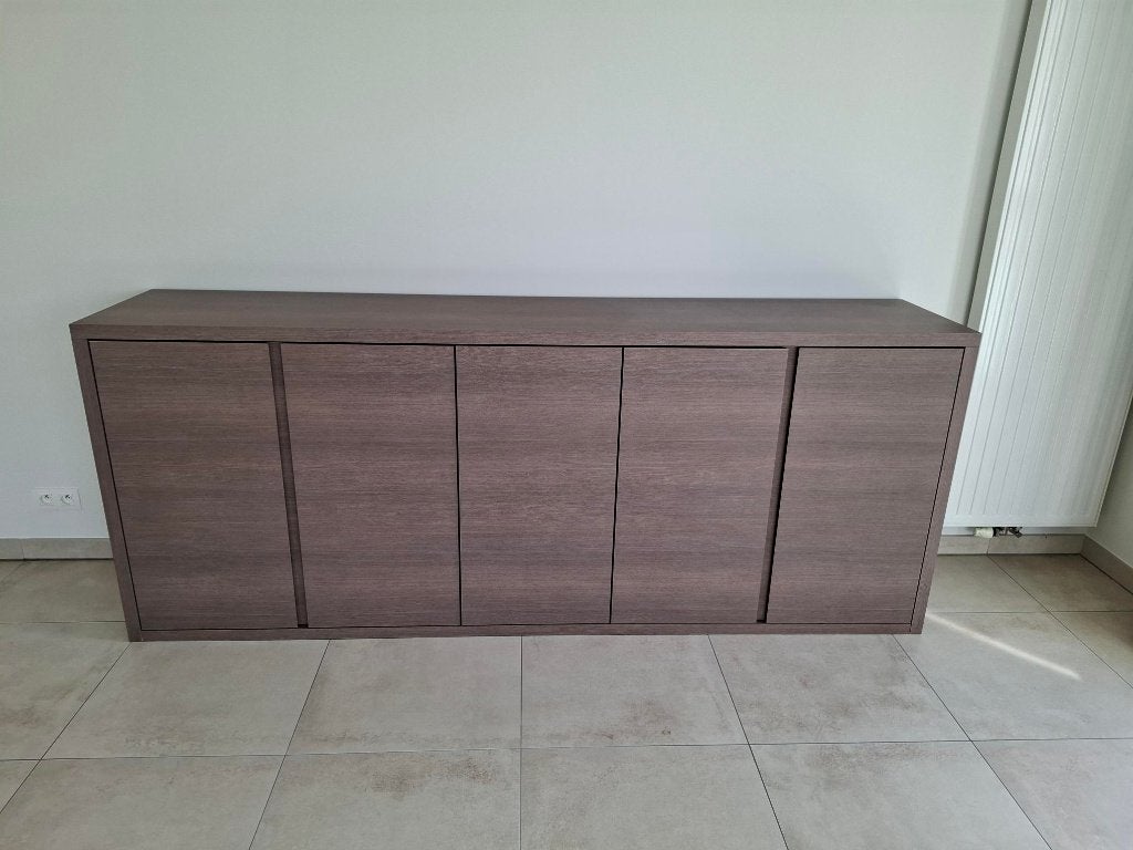 Moderne dressoir + tv kast, Huis en Inrichting, Kasten | Dressoirs, Met deur(en), Zo goed als nieuw, 200 cm of meer, 25 tot 50 cm