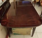 Table à manger en acajou., 150 à 200 cm, Cinq personnes ou plus, Comme neuf, Enlèvement