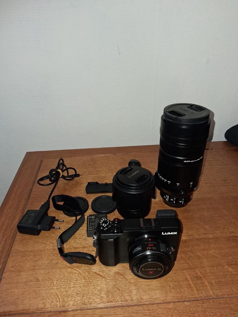 Kit Photo Complet Panasonic Lumix DC-GX9 + 3 Objectifs (dont, Audio, Tv en Foto, Fotocamera's Digitaal, Compact, Ophalen