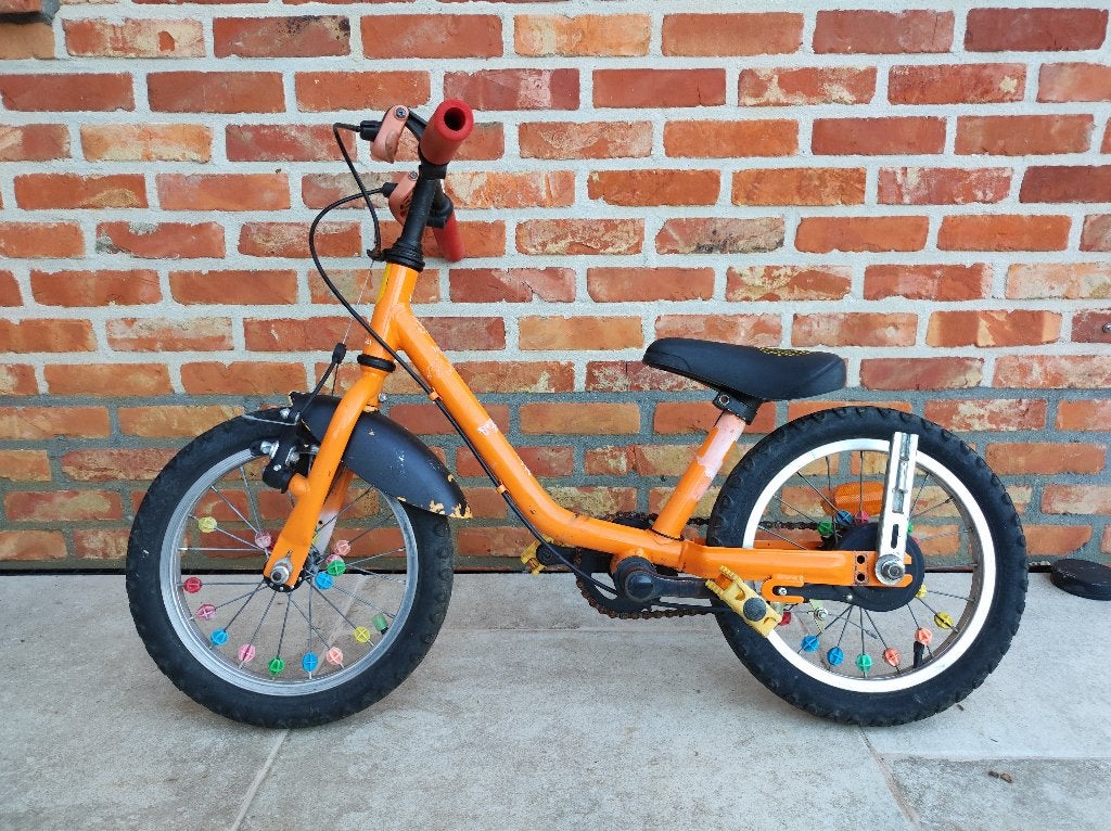 Kinderfiets 12 inch, Ophalen, Zijwieltjes, Gebruikt, Velgrem