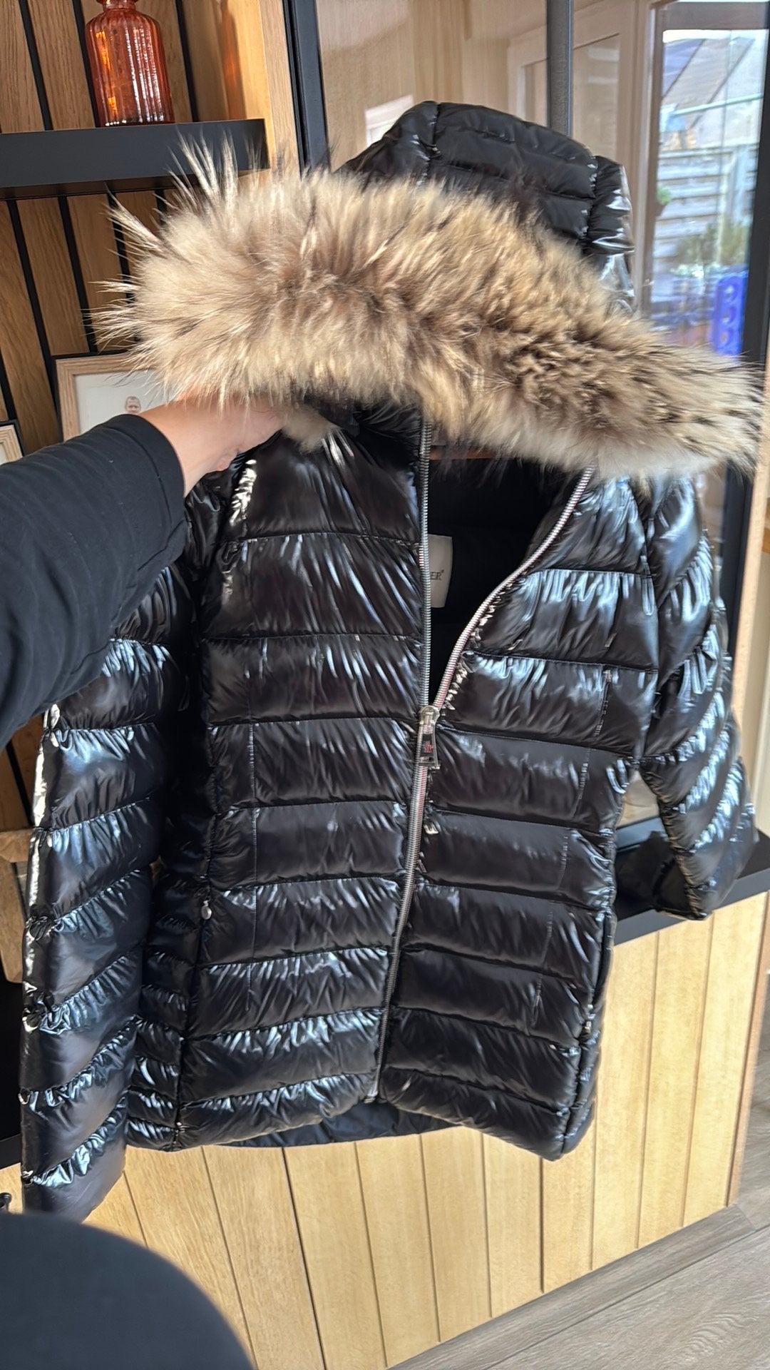 Jas moncler xl, Kleding | Dames, Ophalen of Verzenden, Nieuw, Maat 42/44 (L), Zwart