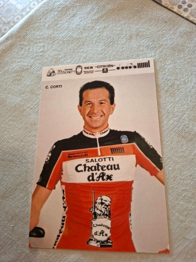 REPRO : Claudio Corti / Château d'Ax 1988, Ophalen of Verzenden, Zo goed als nieuw, Poster, Plaatje of Sticker