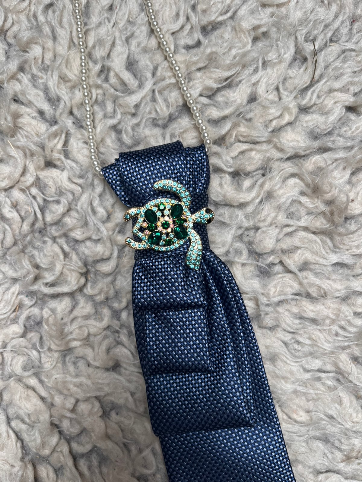 Stropdasketting, Ophalen of Verzenden, Zo goed als nieuw, Blauw, Verstelbaar