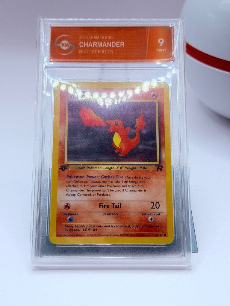 Charmander TGA 9 1ed rocket, Enlèvement ou Envoi, Neuf, Cartes en vrac, Foil