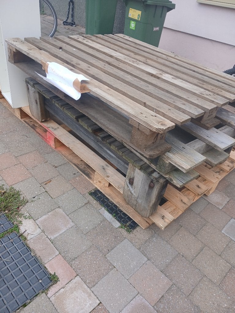Houten paletten, Doe-het-zelf en Bouw, Ophalen, Gebruikt, Steigerhout, Minder dan 200 cm