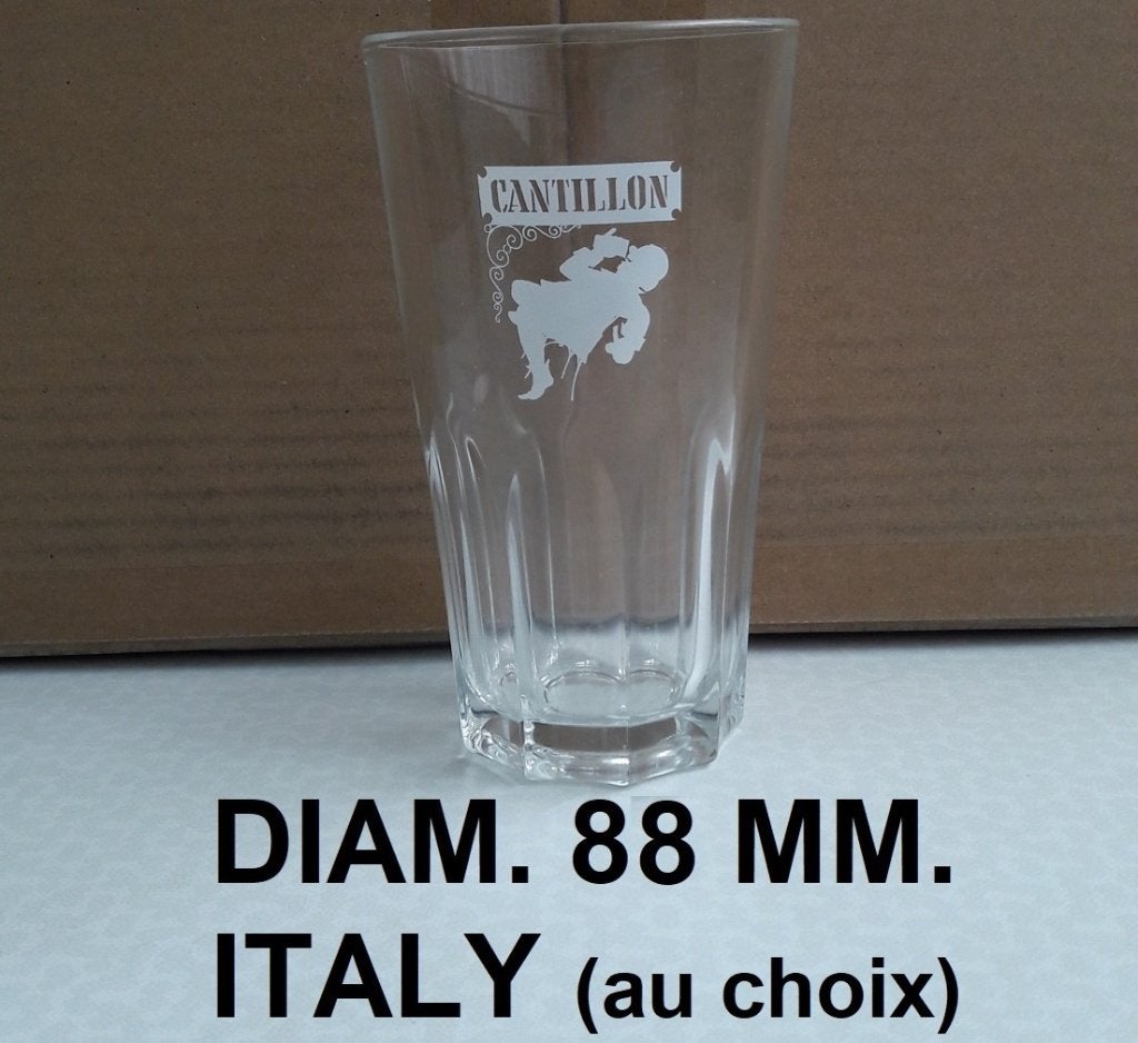 Cantillon bierglas model 8 groot ITALIË + Nummer naar keuze, Ophalen of Verzenden, Zo goed als nieuw, Glas of Glazen, Overige merken