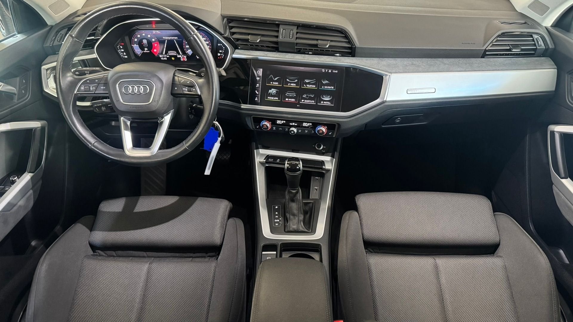 Audi Q3 Sportback 35 TFSI S-line Mild Hybrid Adaptive cruise, Auto's, Automaat, Zwart, Zwart, Bedrijf