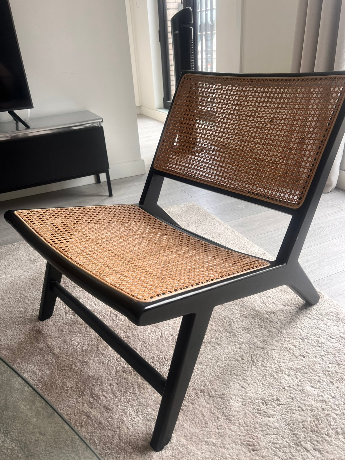 Rotan gevlochten fauteuil, Enlèvement, Comme neuf