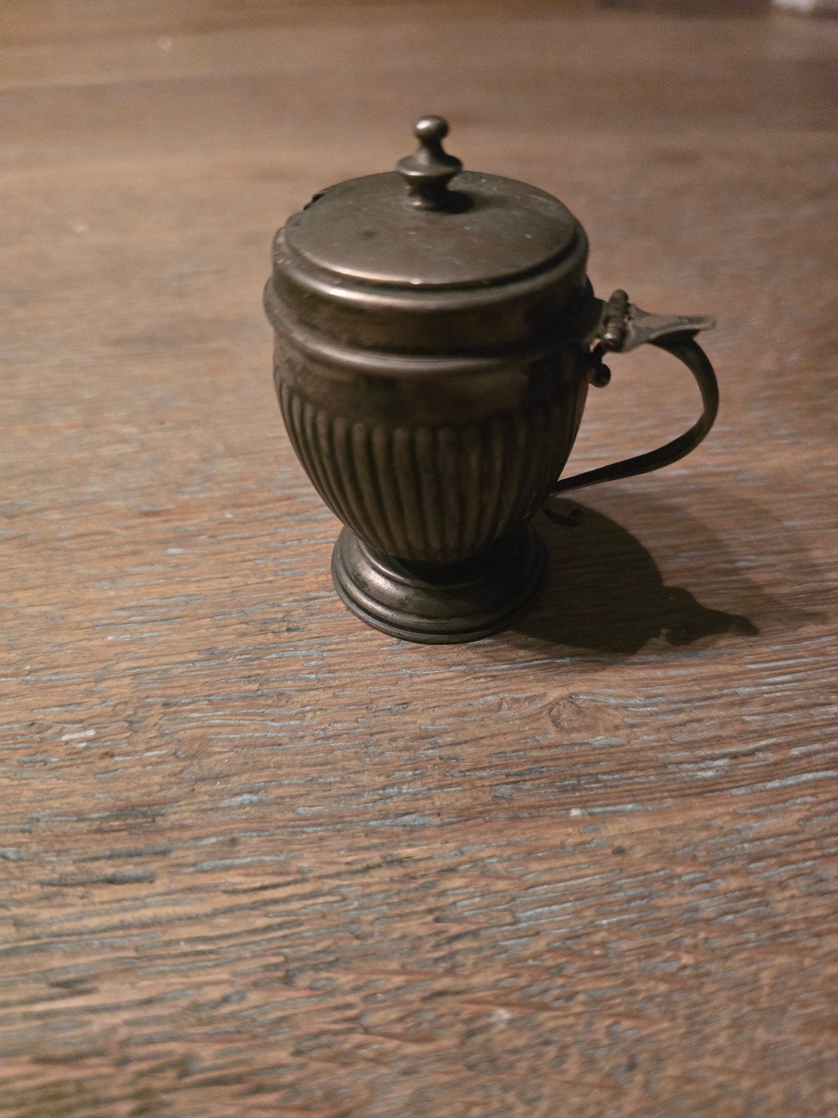 Antieke mosterdpot in gustavianske stijl,, Ophalen of Verzenden