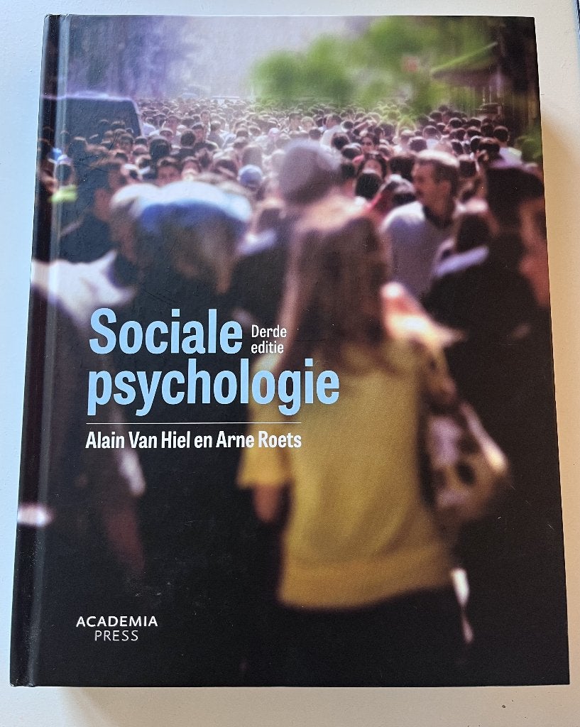 Handboek Sociale Psychologie, Boeken, Studieboeken en Cursussen, Ophalen of Verzenden, Zo goed als nieuw, Alain Van Hiel; Arne Roets