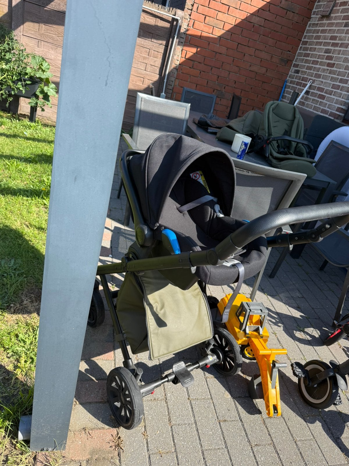 Kinderwagen, Ophalen, Gebruikt, Zonnekap