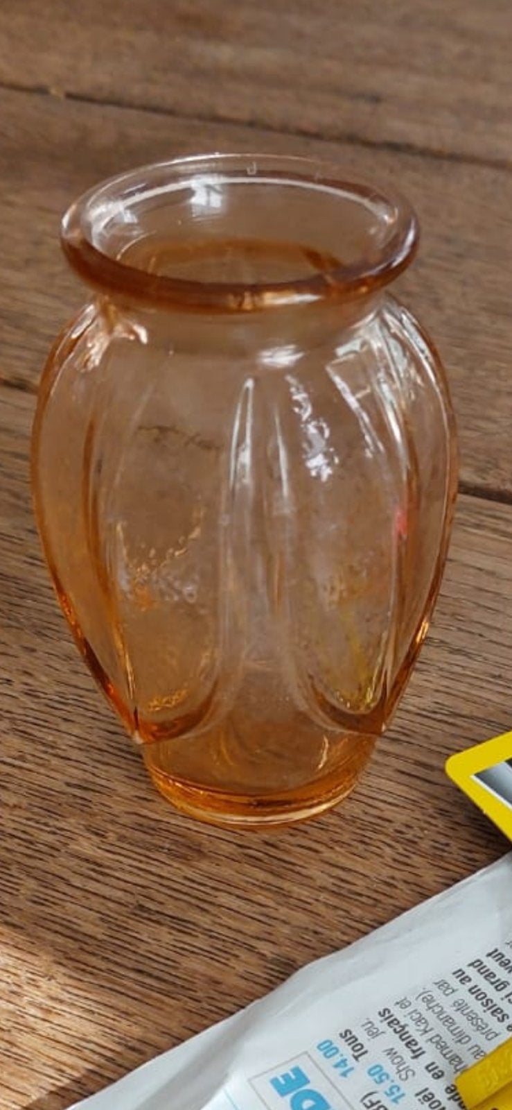 Petit vase vintage en verre, Antiquités & Art, Enlèvement