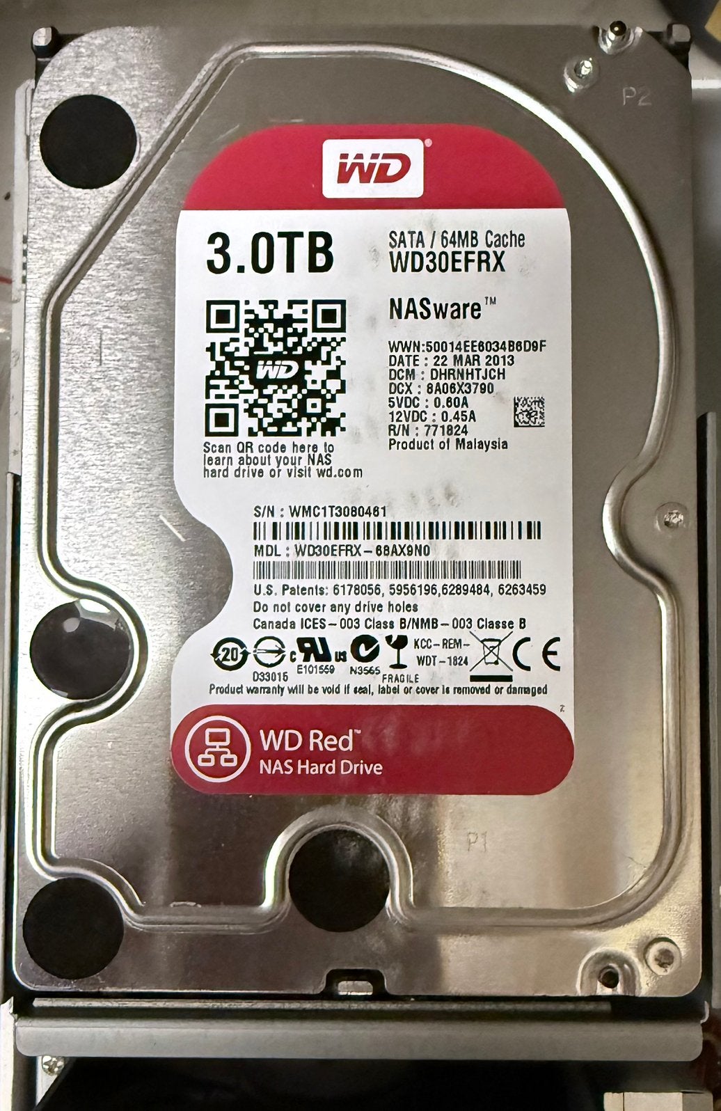 WD RED WD30EFRX (3TB) NAS, Enlèvement ou Envoi