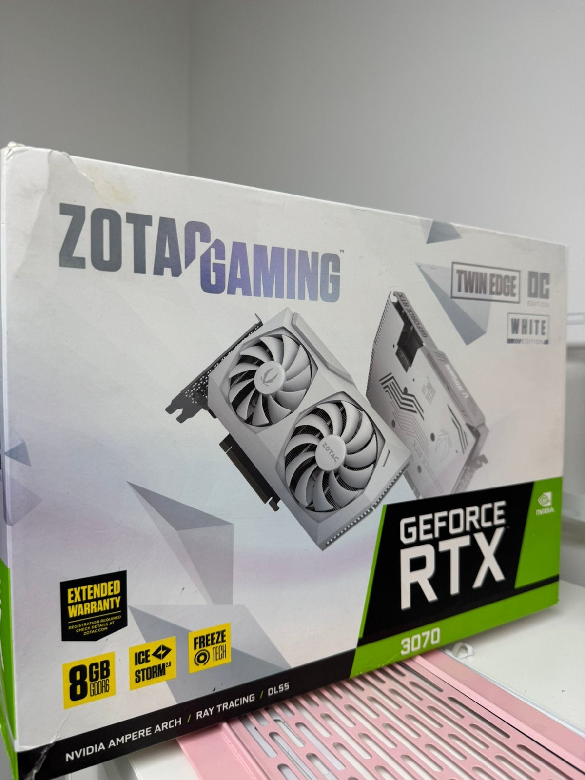 NO SIGNAL | ZotacGaming RTX 3070 White OC, Computers en Software, Videokaarten, GDDR6, PCI-Express 4, Ophalen of Verzenden, HDMI