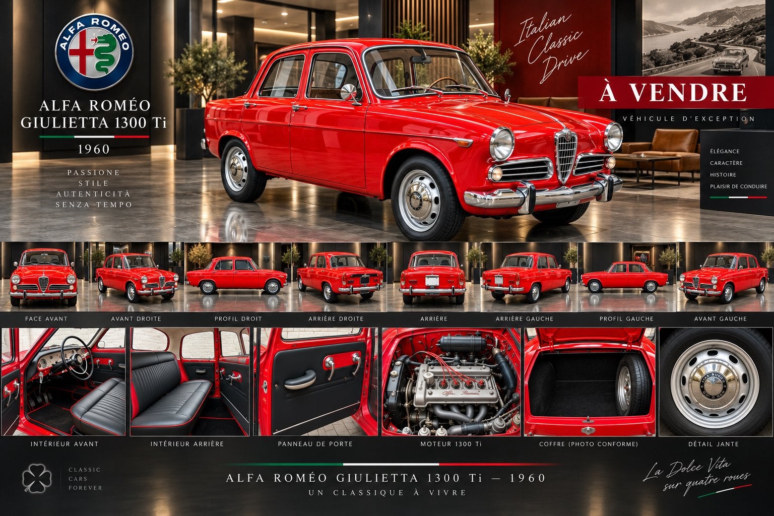 ALFA ROMEO GIULIETTA 1300 Ti - 1960, Achat, Particulier, Alfa Romeo