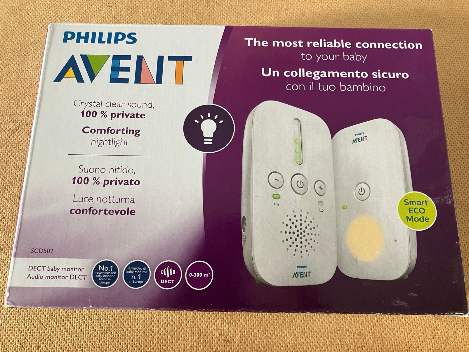 Philips Avent babyfoon grijs, Ophalen, Zo goed als nieuw, 250 meter of meer