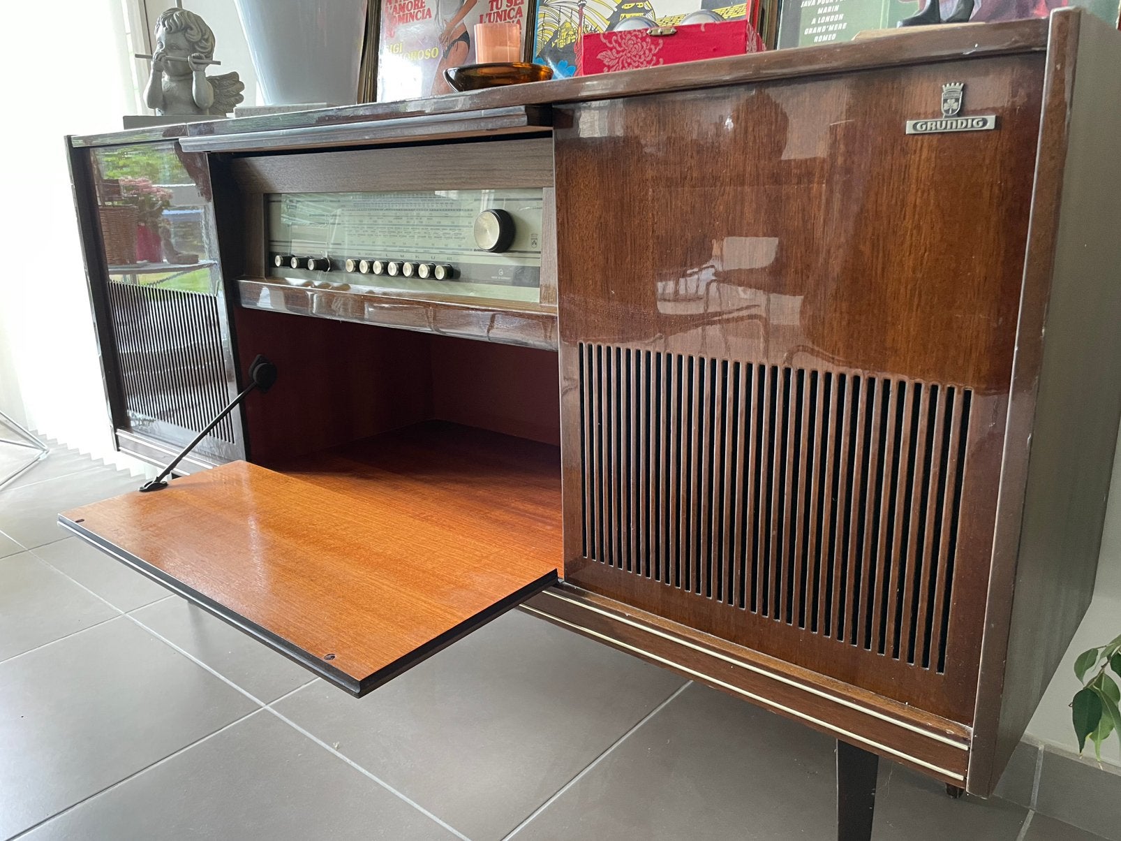 Retro Vintage muziekkast Grundig, Antiquités & Art, Enlèvement