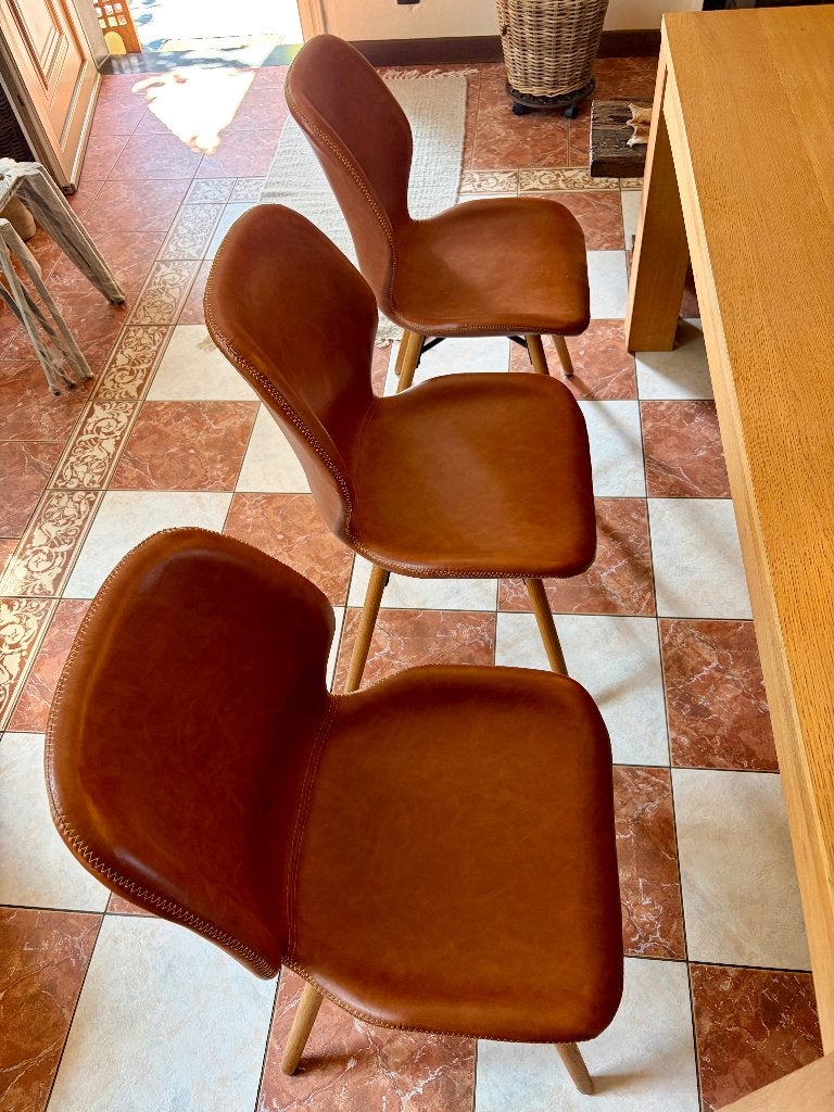 Chaises à vendre, Bois, Vintage, Brun, Enlèvement