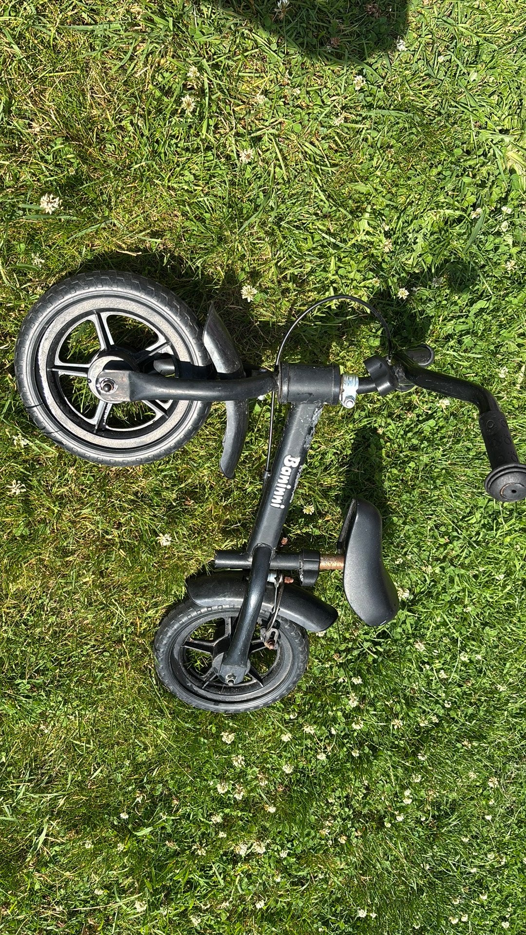Loopfiets zwart baninni, Ophalen, Gebruikt, Minder dan 16 inch