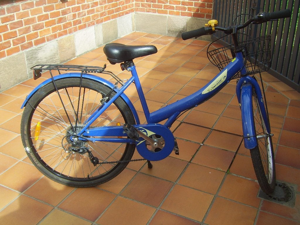 Grote meisjesfiets 26'' Dunlop, Fietsen en Brommers, Gebruikt, Velgrem, Versnellingen, Dunlop