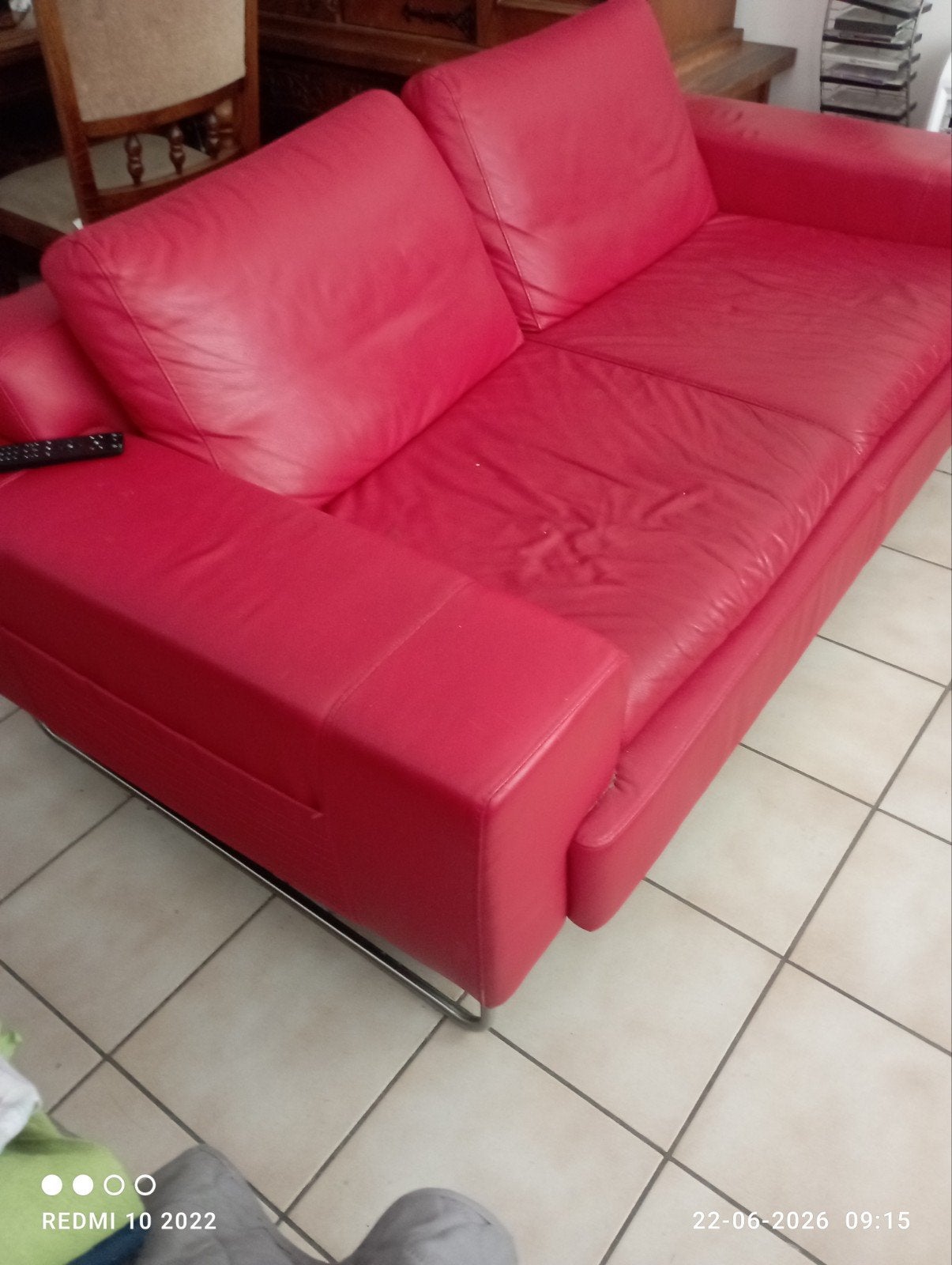 Lederen zetel te koop, Enlèvement