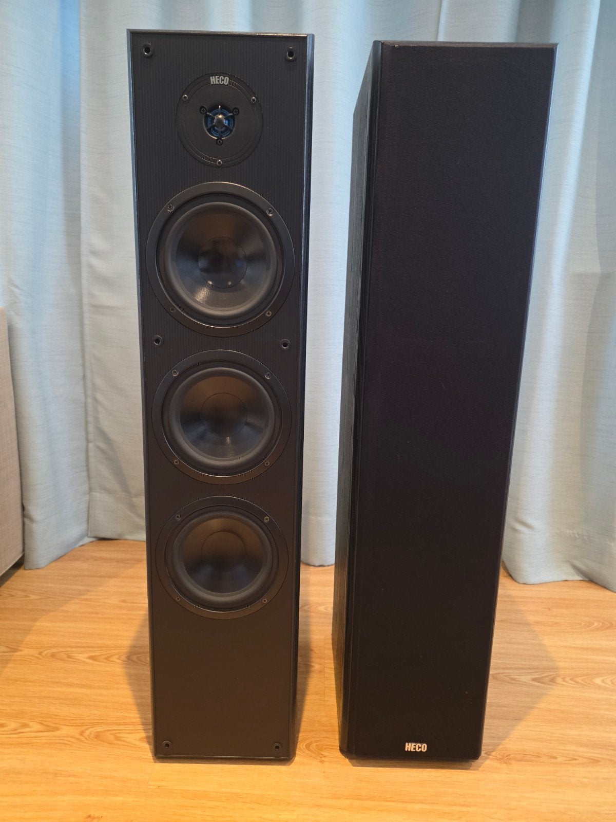 HECO – Paire d'enceintes colonnes Hi-Fi 240 W RMS – Bon état, Vloerstaande luidspreker, Ophalen, 150 watt of meer, Overige merken