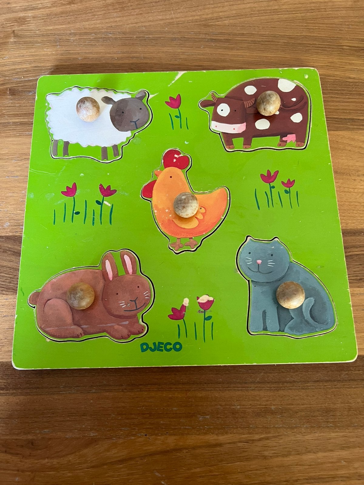 Houten puzzel, Kinderen en Baby's, Ophalen, Gebruikt, Puzzelen