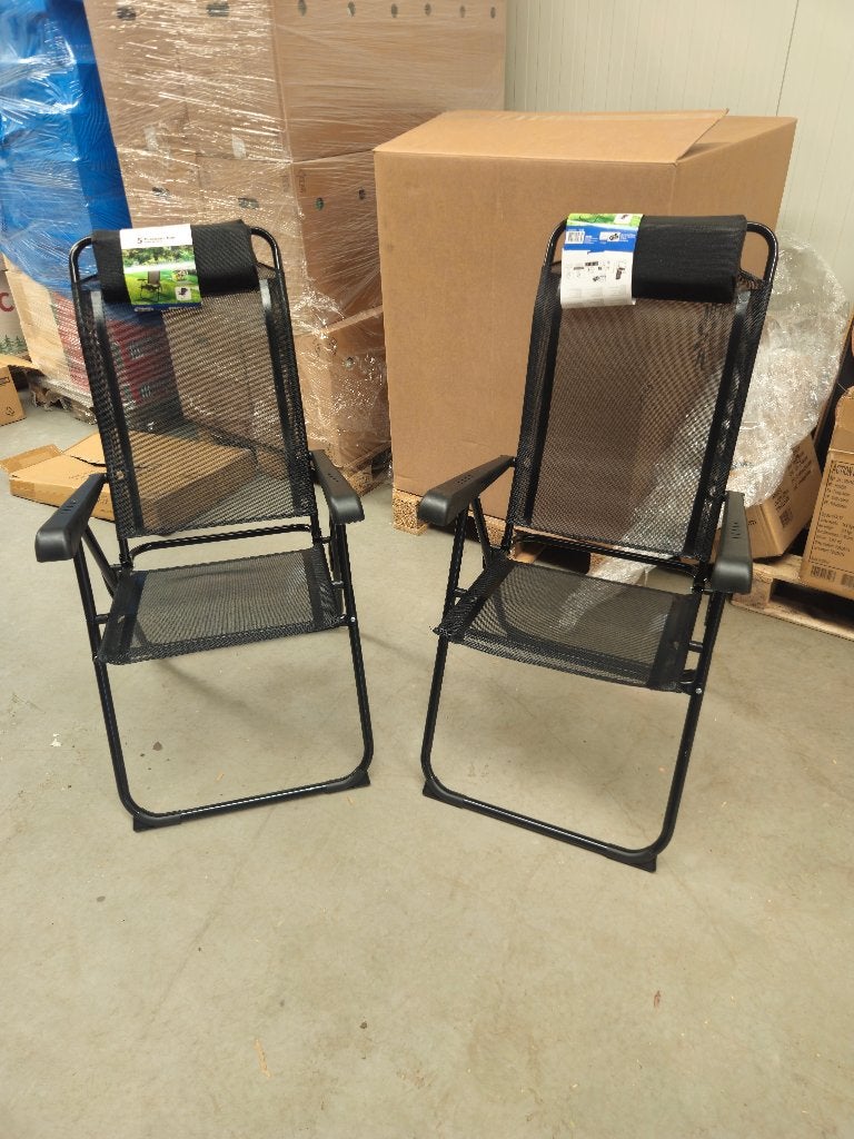 Verstelbare tuinstoelen / campingstoelen – 4 stuks, Ophalen, Nieuw, Overige materialen, Verstelbaar