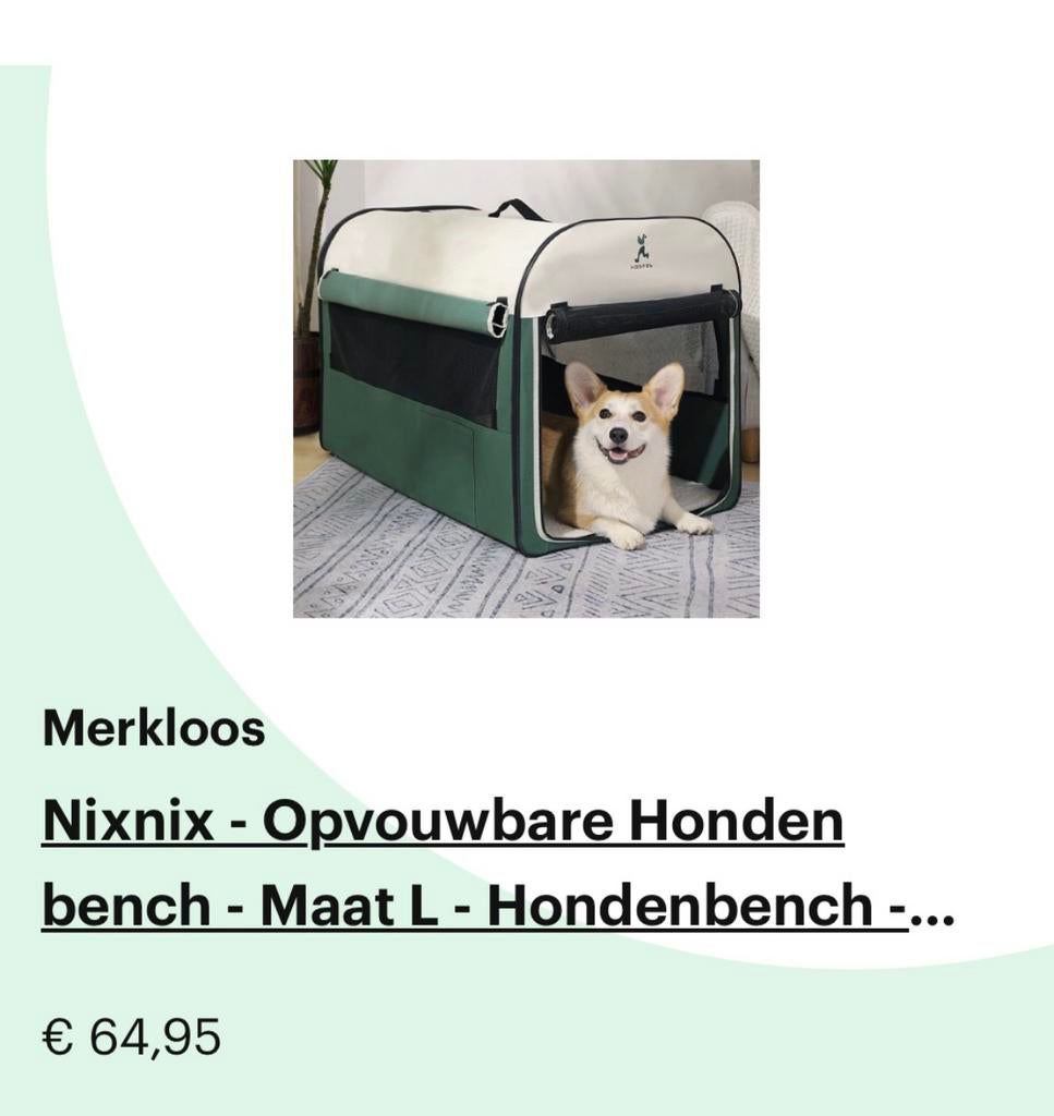 Opvouwbare bench Nieuw!, Dieren en Toebehoren, Ophalen, Zo goed als nieuw