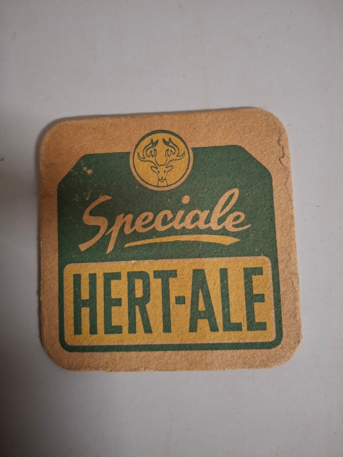 oud bierviltje hert ale, Verzamelen, Biermerken, Ophalen of Verzenden