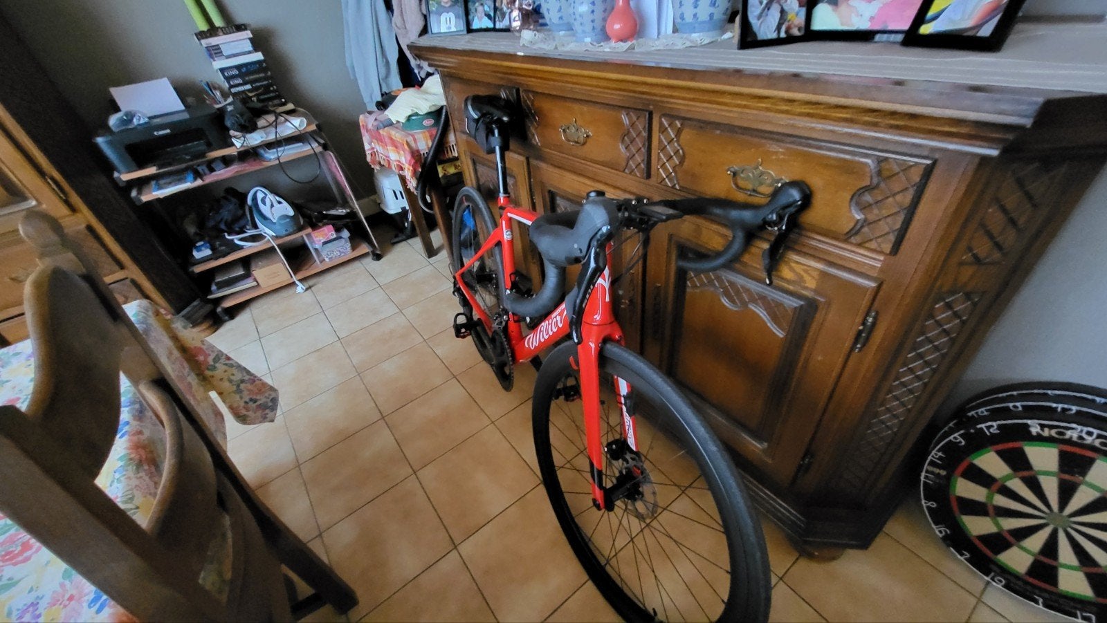 koersfiets, Fietsen en Brommers, Carbon, Zo goed als nieuw, Schijfrem, Ophalen