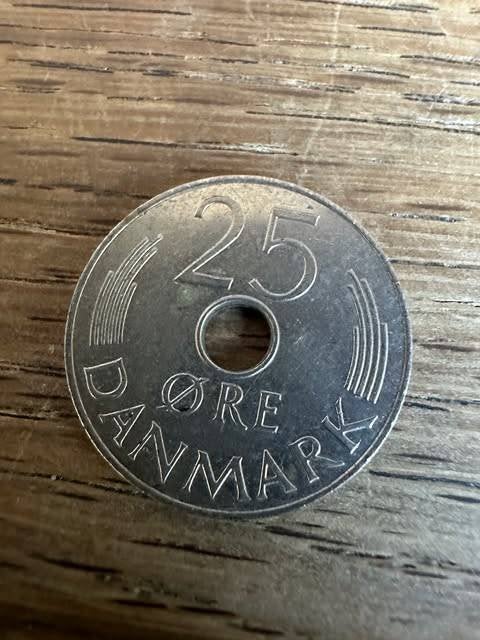 pièce de monnaie 25 heures Danemark 1986, Enlèvement ou Envoi, Autres pays, Monnaie en vrac