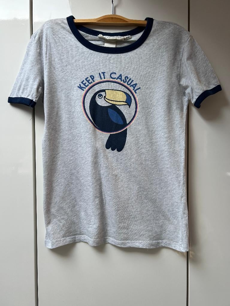 Tee-shirt gris LOGG H&M - Taille XS *, Manches courtes, H&M, Gris, Enlèvement ou Envoi