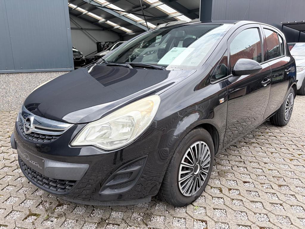 Opel Corsa 1,4 benzine - Automaat, Auto's, Opel, Euro 5, Stof, Gebruikt, Zwart