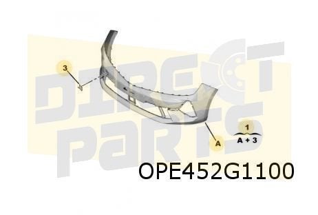 Opel Astra L / Opel Astra L Sports Tourer voorbumper (te spu, -, -, Opel, Nieuw