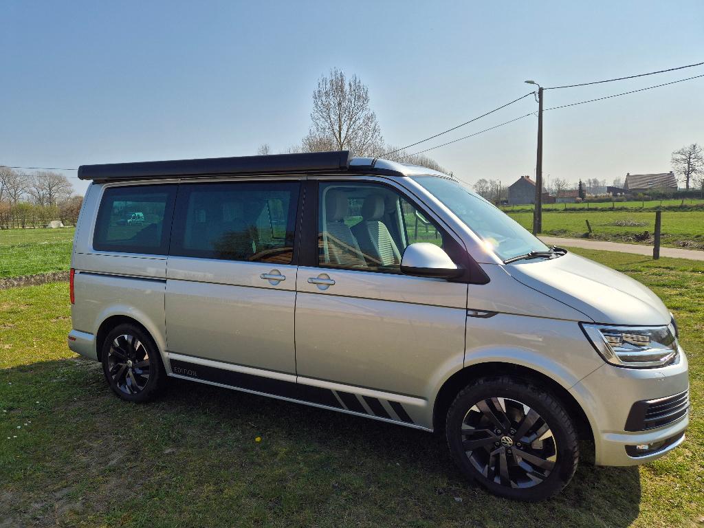 Camper VW California Ocean Edition T6 2017 4motion 190PK, Caravans en Kamperen, Mobilhomes, Automaat, Chemisch toilet, Koelkast