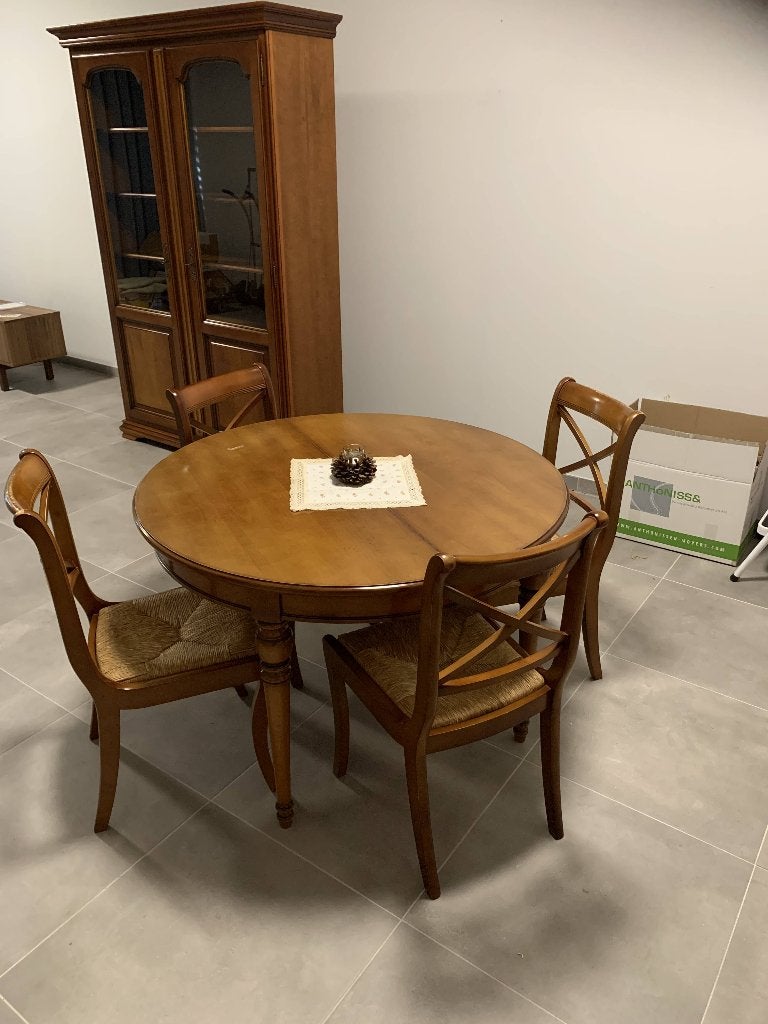 Tafel + Stoelen, Ophalen, Gebruikt, Klassiek, Kersenhout