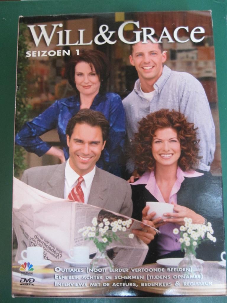 Will & Grace Seizoen 1 (1998) 3 disc, Cd's en Dvd's, Dvd's | Tv en Series, Zo goed als nieuw, Komedie, Boxset, Vanaf 12 jaar, Ophalen of Verzenden