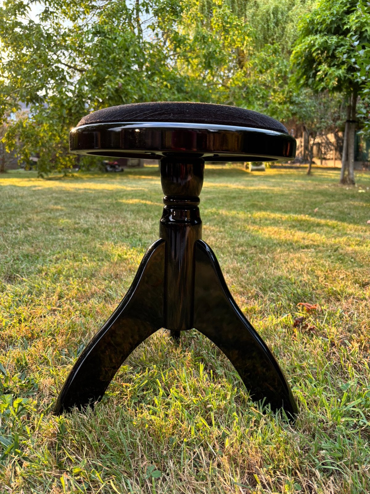 chaise de piano marque Discacciati, Enlèvement, Comme neuf, Noir, Brillant