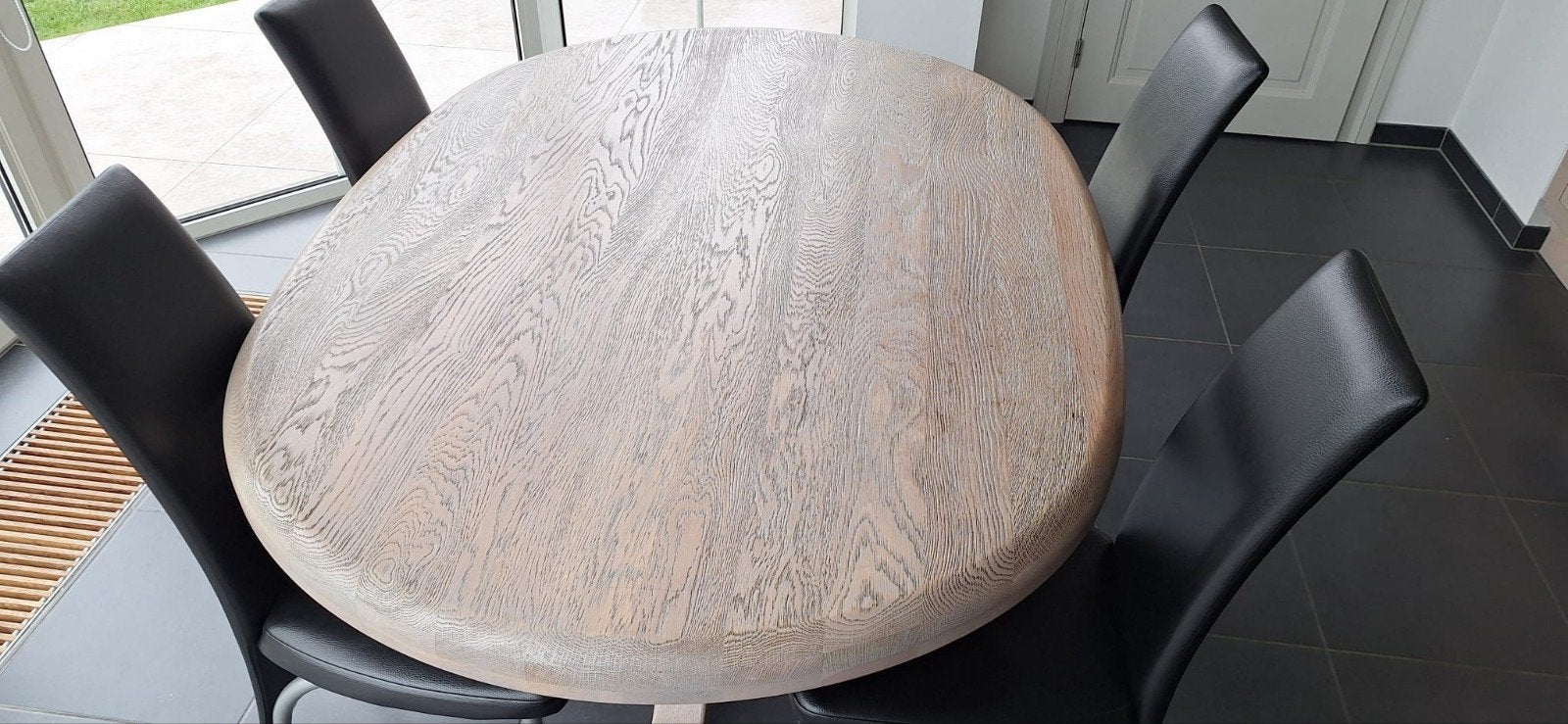 Eiken tafel, Huis en Inrichting, Tafels | Eettafels, Ophalen, Ovaal