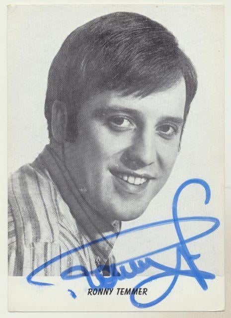 (m43) Ronny Temmer, promotiefoto, gesigneerd, Verzamelen, Verzenden, Gesigneerd