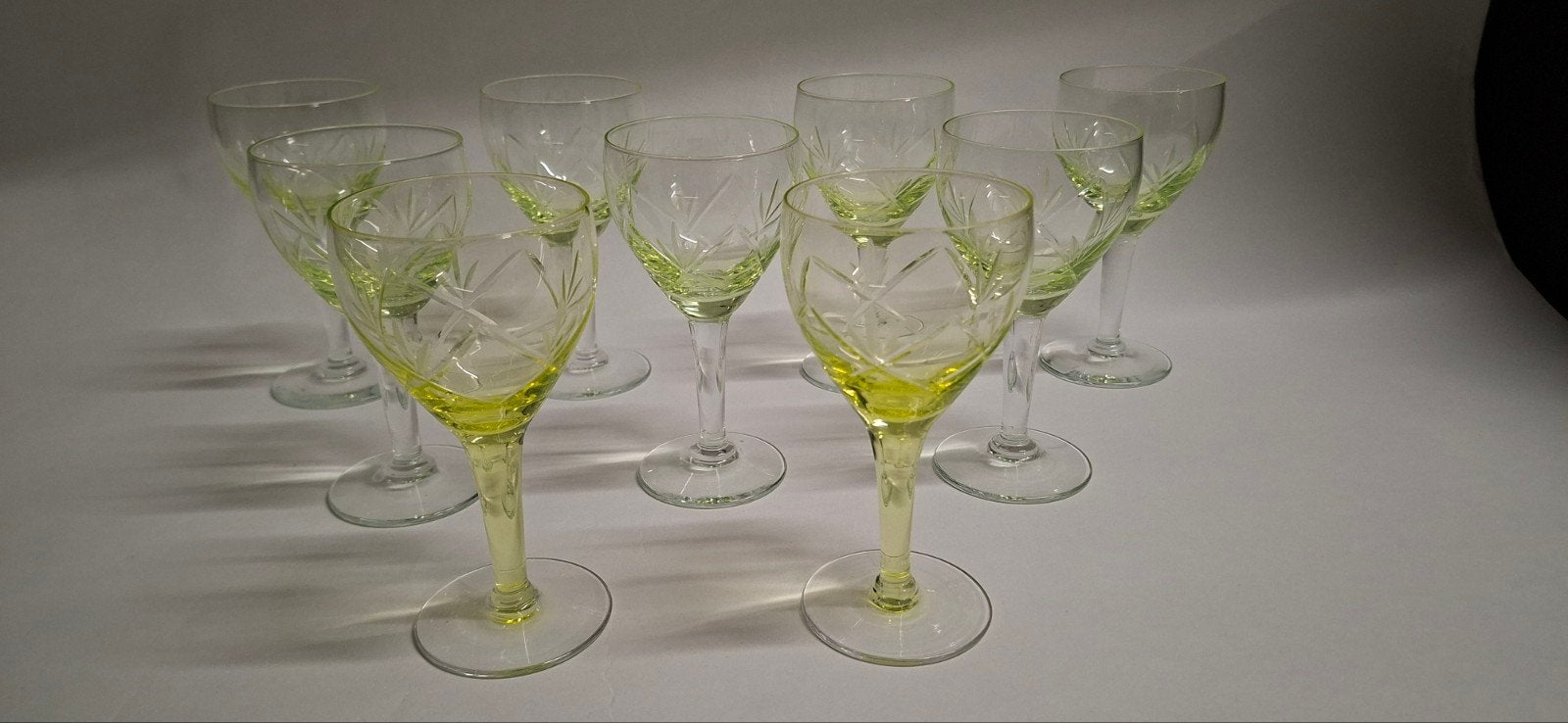uranium glazen set VSL, Antiek en Kunst, Ophalen