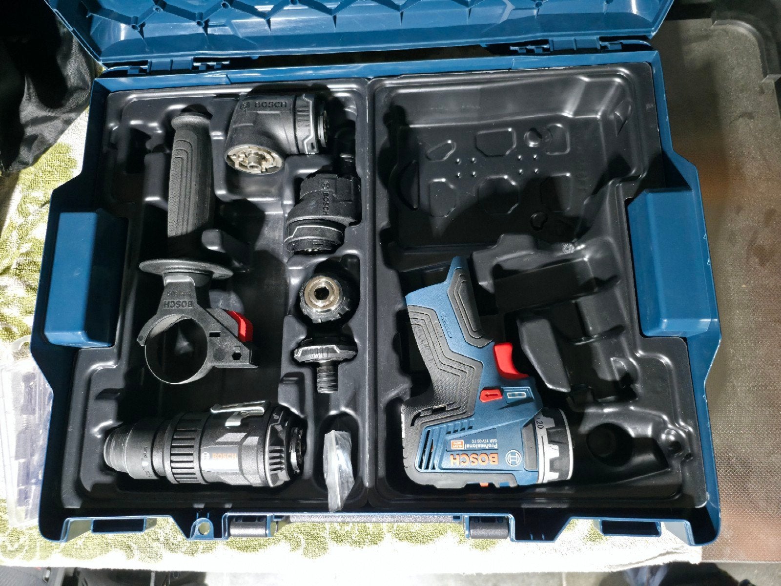 Visseuse modulable BOSCH 12v + accessoires, Bricolage & Construction, Enlèvement, Utilisé, Foreuse et Perceuse, Mécanisme de percussion