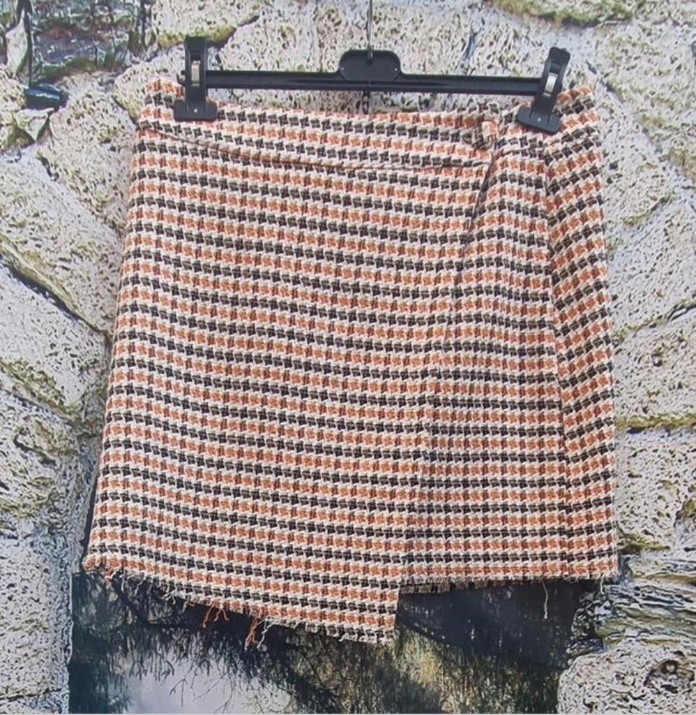 NOOR by Nora Gharib Wikkelrok Tweed Maat XL, Noor, Maat 46/48 (XL) of groter, Oranje, Ophalen of Verzenden