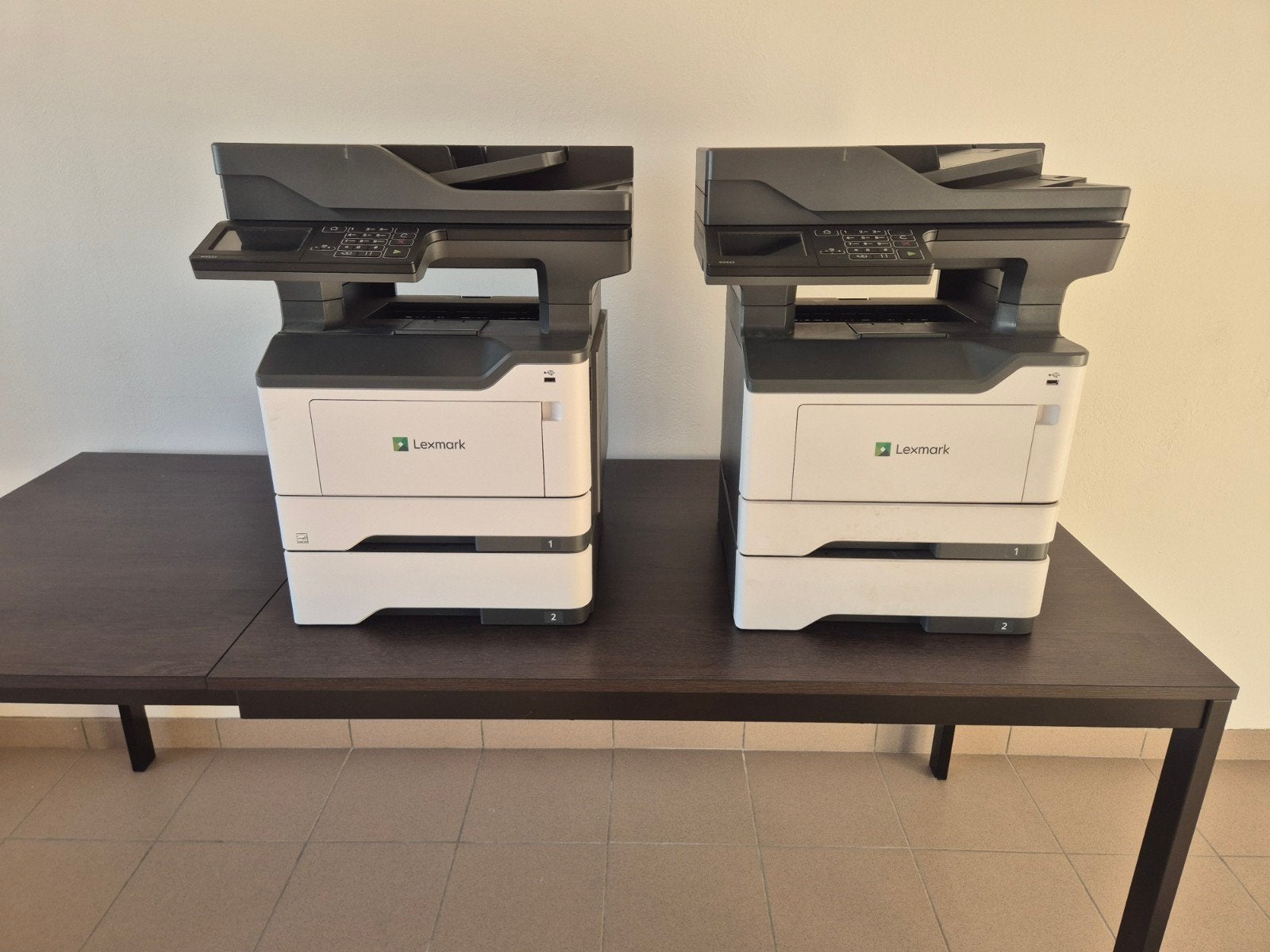 2x Lexmark MX522 zwart-wit laserprinter, 1 met toner, Computers en Software, Ophalen, Gebruikt, All-in-one, Laserprinter