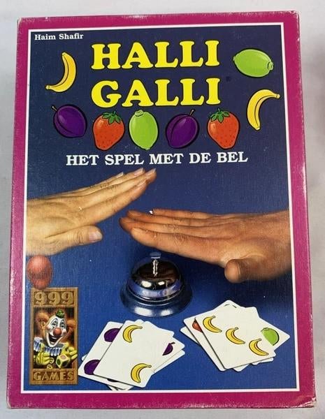 Halli Galli 999 Games Kaartspel Reactiespel met Bel, Hobby en Vrije tijd, Een of twee spelers, Verzenden, Zo goed als nieuw, 999 Games